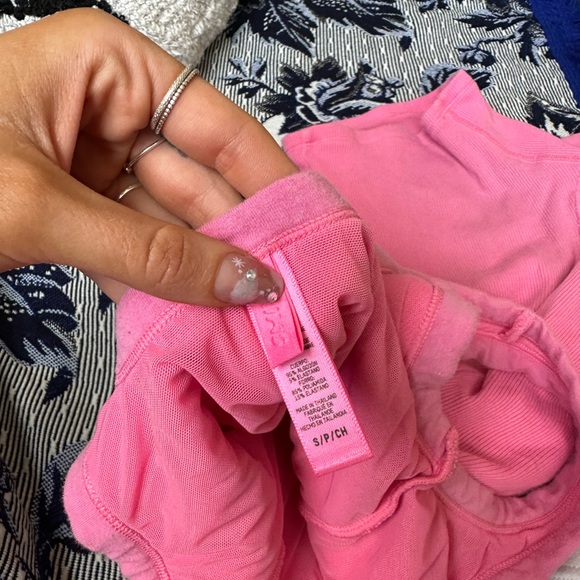 Skims Cotton Rib Onesie in Sugar Pink - Picture 3 of 4